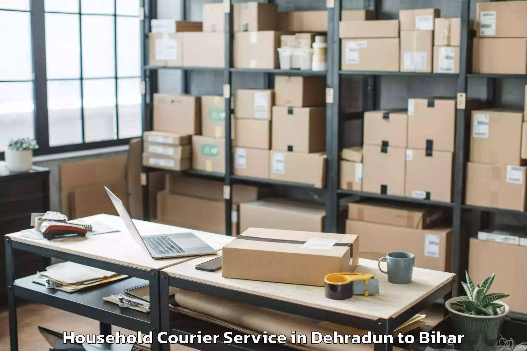 Reliable Dehradun to Gaunaha Household Courier